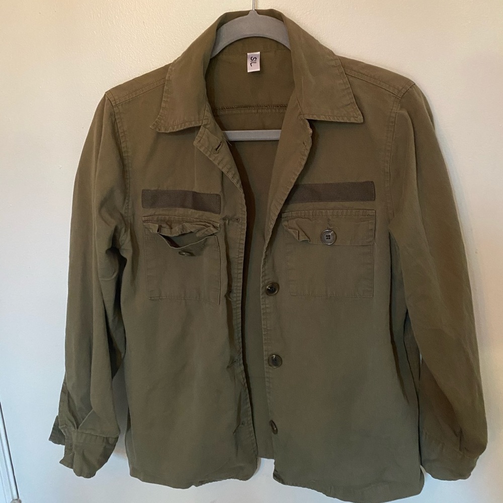 Army Green Button Down Shirt